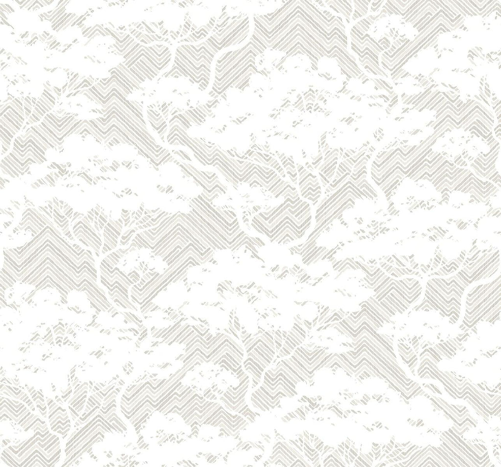 Seabrook Nara Stringcloth Grey Wallpaper