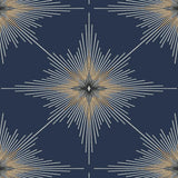 Seabrook North Star Navy Blue Wallpaper