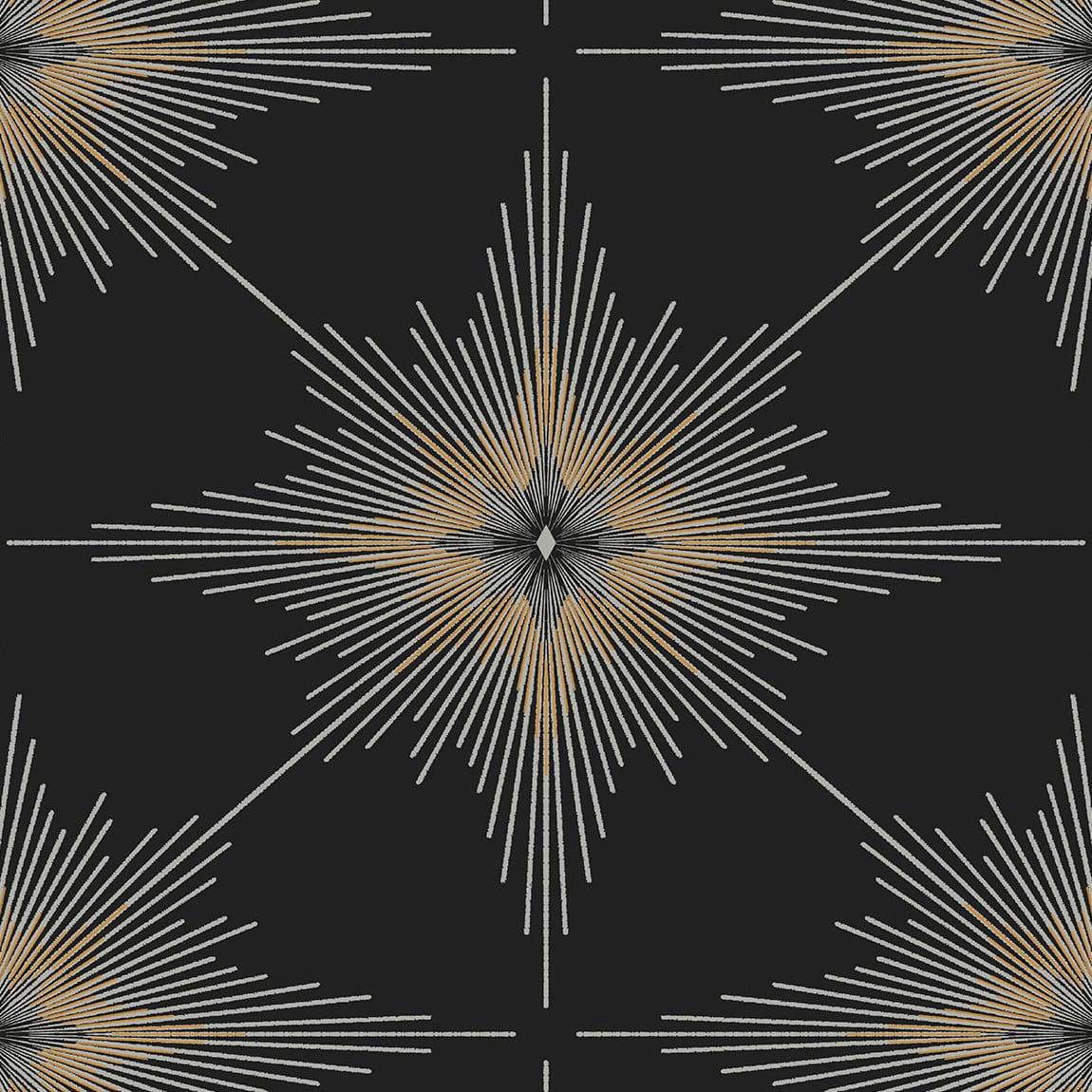 Seabrook North Star Black Wallpaper