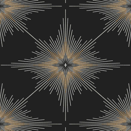 Seabrook North Star Black Wallpaper