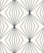 Seabrook Diamond Vector Ebony & Eggshell Wallpaper