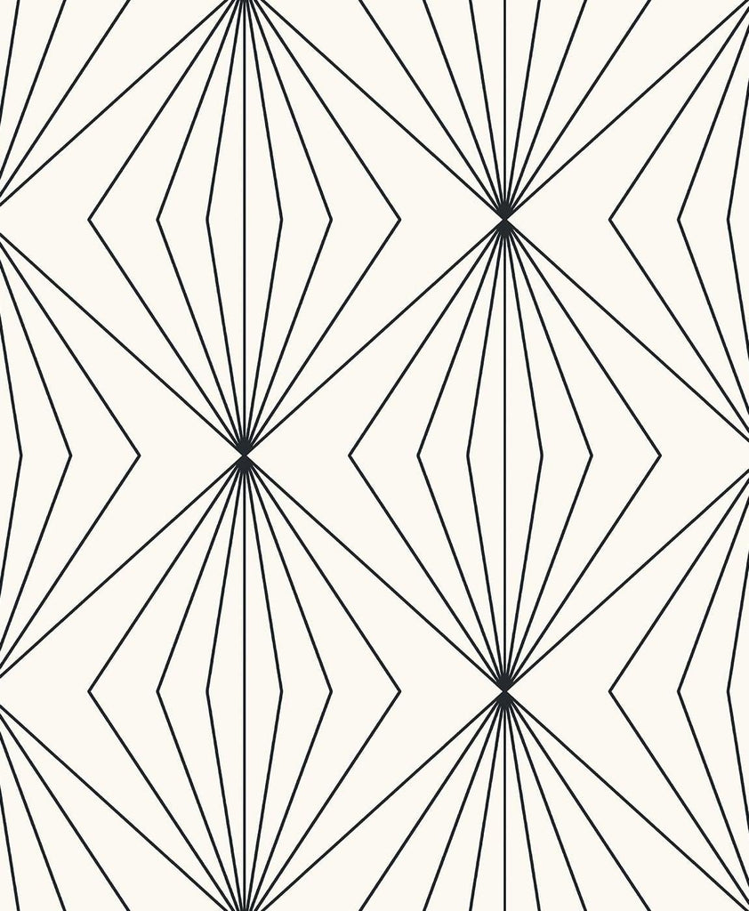 Seabrook Diamond Vector Black Wallpaper