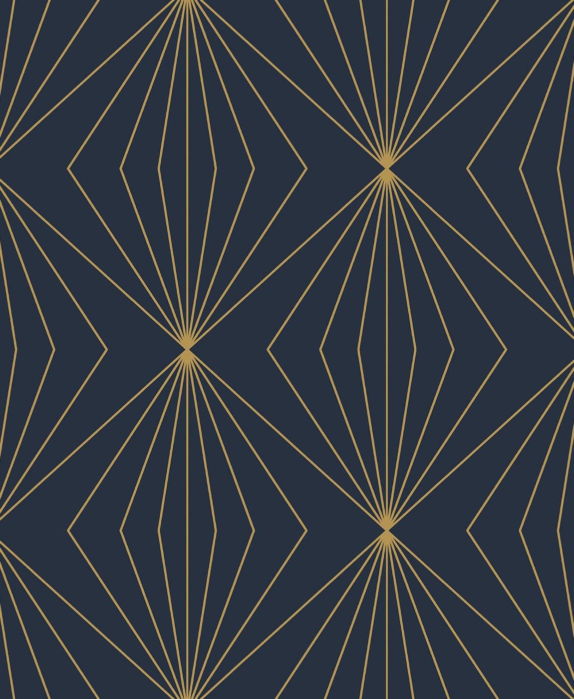 Seabrook Diamond Vector Blue Wallpaper