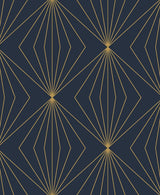 Seabrook Diamond Vector Blue Wallpaper