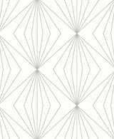 Seabrook Diamond Vector Silver Wallpaper