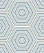 Seabrook Hex Topography Sky Blue & Argos Grey Wallpaper