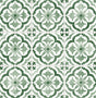 Seabrook Sorento Tile Jungle Green Wallpaper