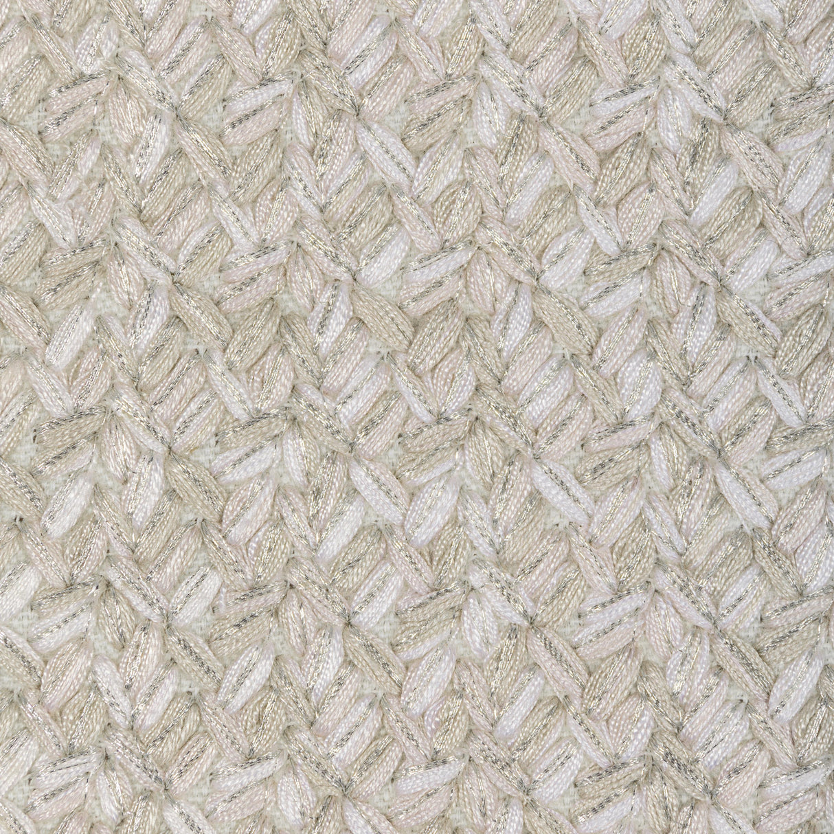 Kravet GILDED LACING NATURAL SILVER Upholstery Fabric