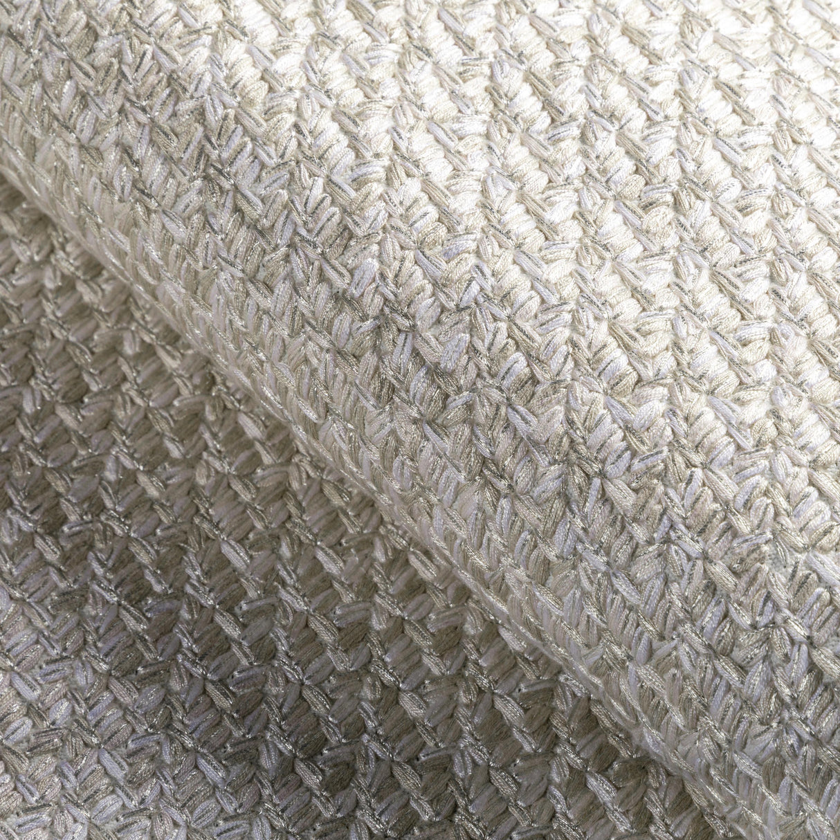 Kravet GILDED LACING NATURAL SILVER Upholstery Fabric
