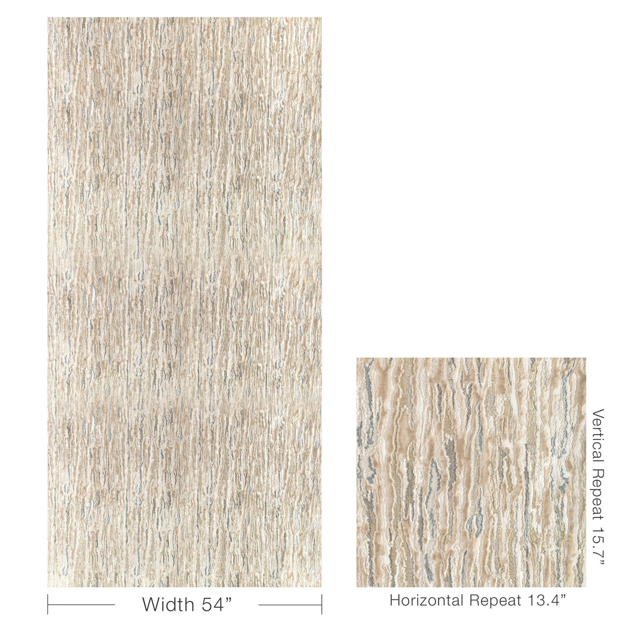 Kravet VELVET WAVES CREAM Upholstery Fabric