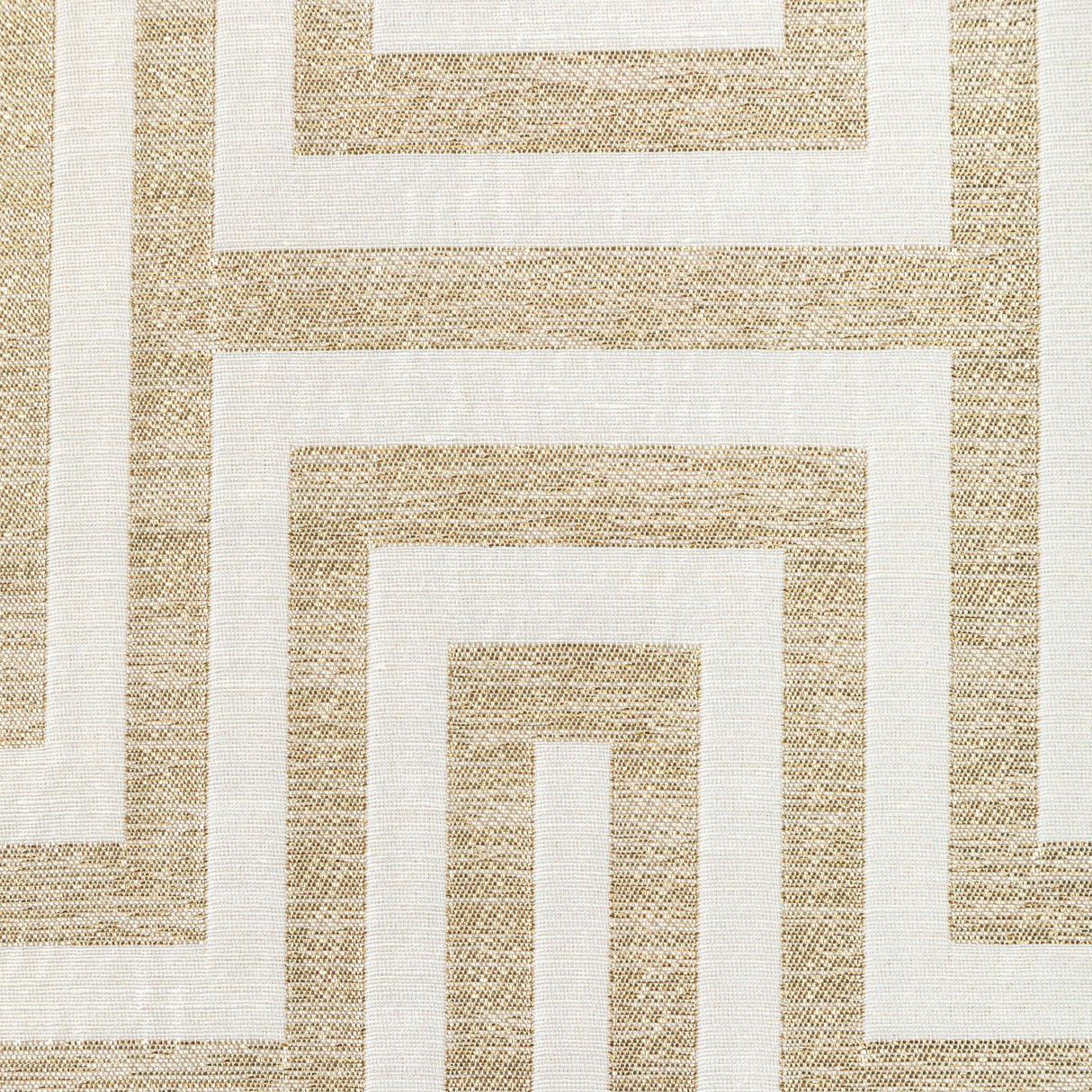 Kravet GEO GLAM IVORY GOLD Fabric
