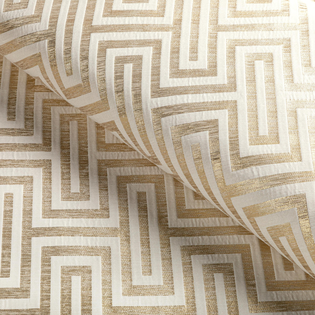 Kravet GEO GLAM IVORY GOLD Fabric