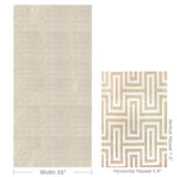Kravet GEO GLAM IVORY GOLD Fabric