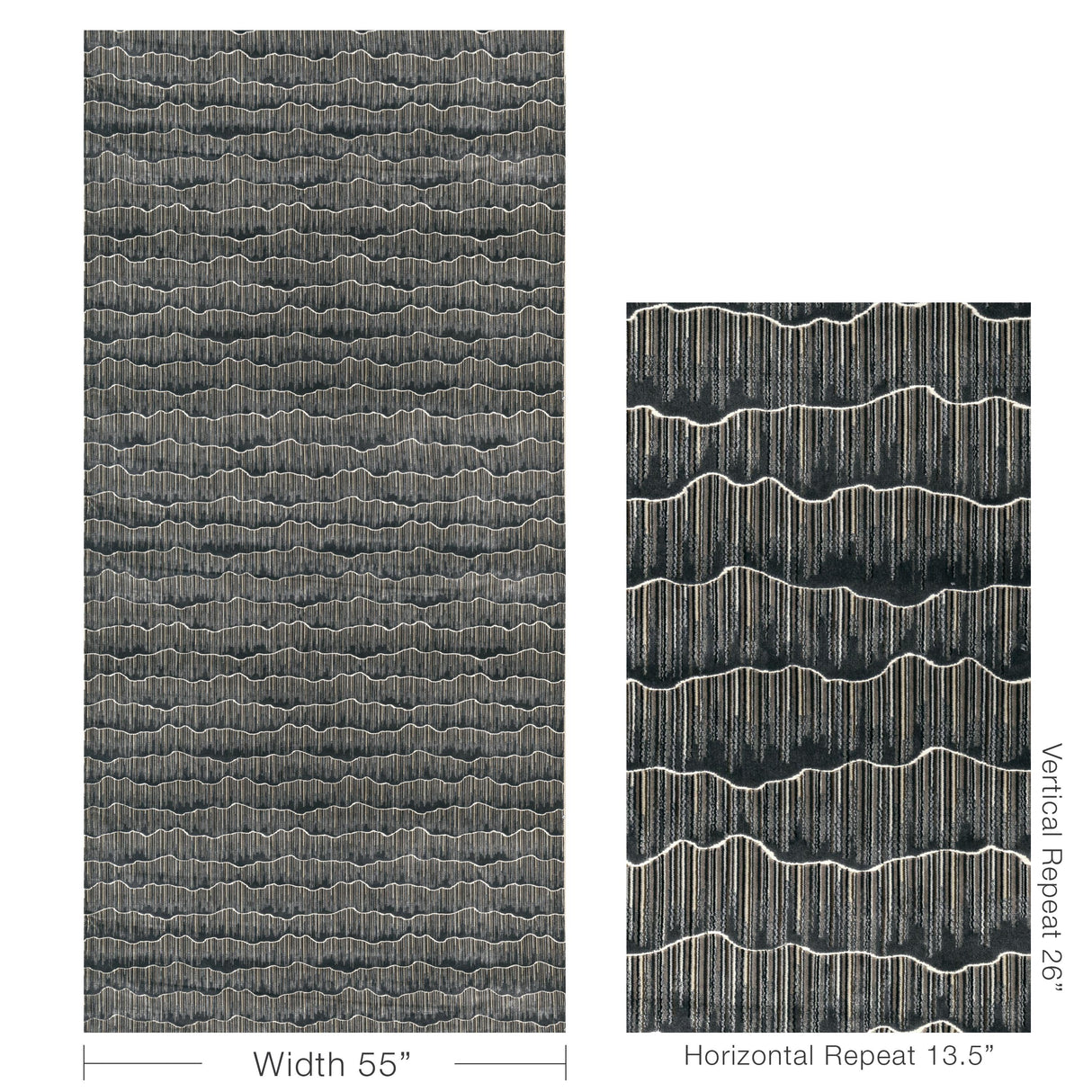 Kravet MOUNTAINSCAPE NOIR Upholstery Fabric