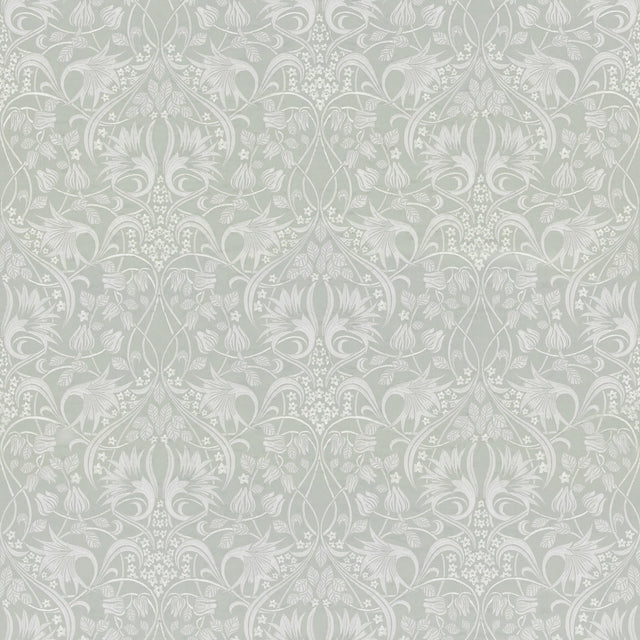 G P & J Baker FRITILLERIE EMBROIDERY AQUA Drapery Fabric