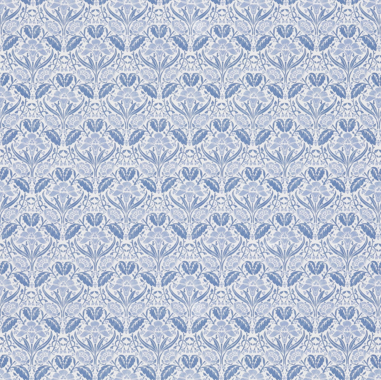 G P & J Baker IRIS MEADOW COTTON BLUE Fabric