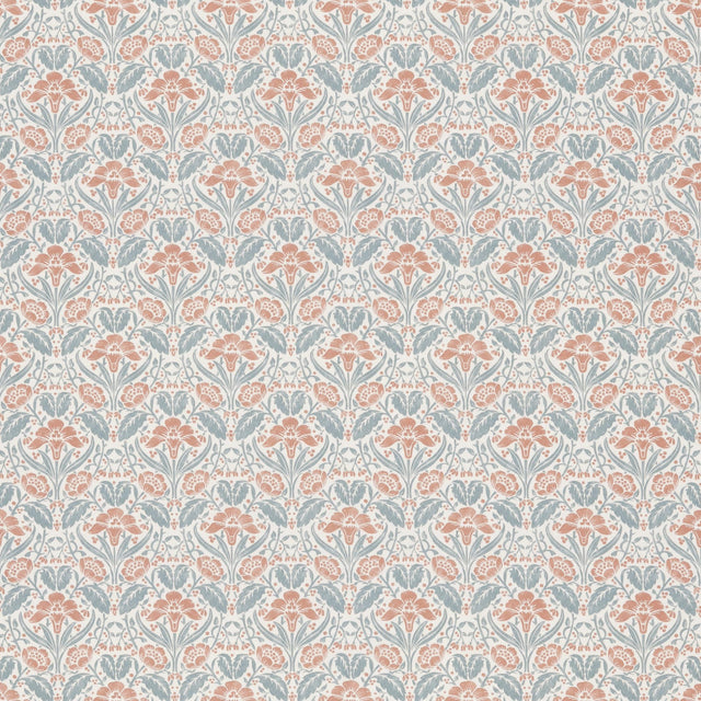 G P & J Baker IRIS MEADOW COTTON TEAL Fabric