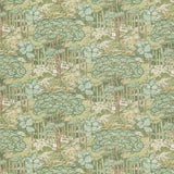 G P & J Baker RUSKIN COTTON GREEN Fabric