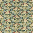 G P & J Baker TULIP & JASMINE COTTON EMERALD Fabric