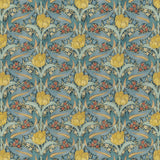 G P & J Baker TULIP & JASMINE COTTON TEAL Fabric