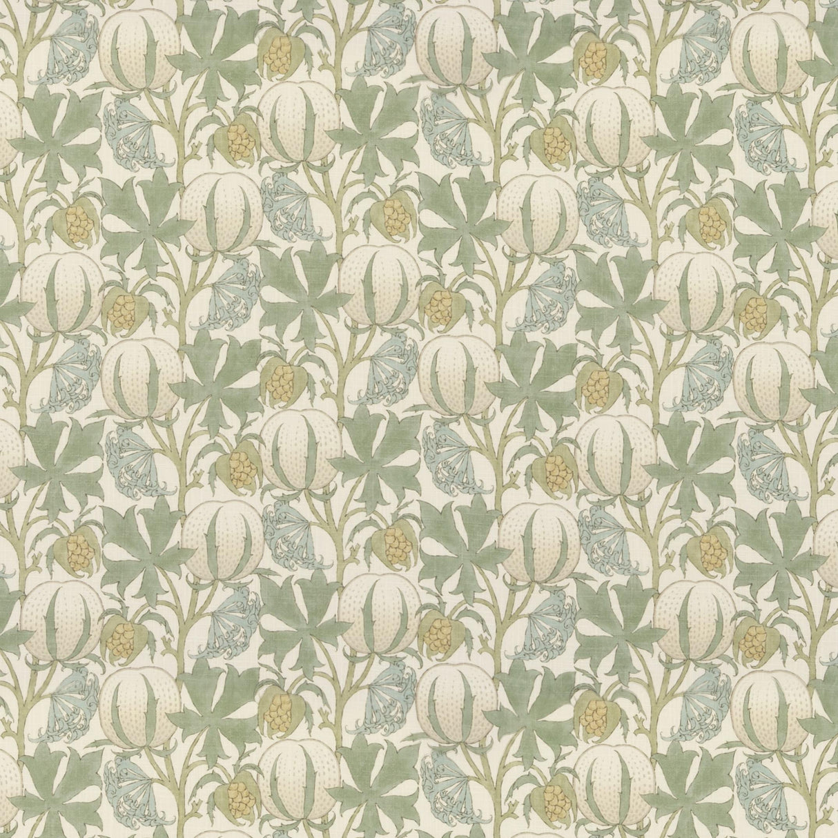 G P & J Baker PUMPKINS AQUA Fabric