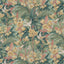 G P & J Baker TRUMPET FLOWERS TEAL Fabric
