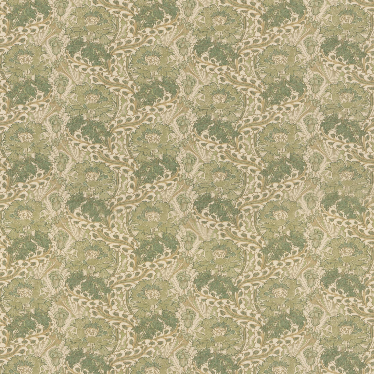 G P & J Baker LITTLE BRANTWOOD GREEN Fabric