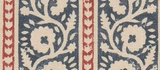 G P & J Baker BIBURY INDIGO/RED Fabric