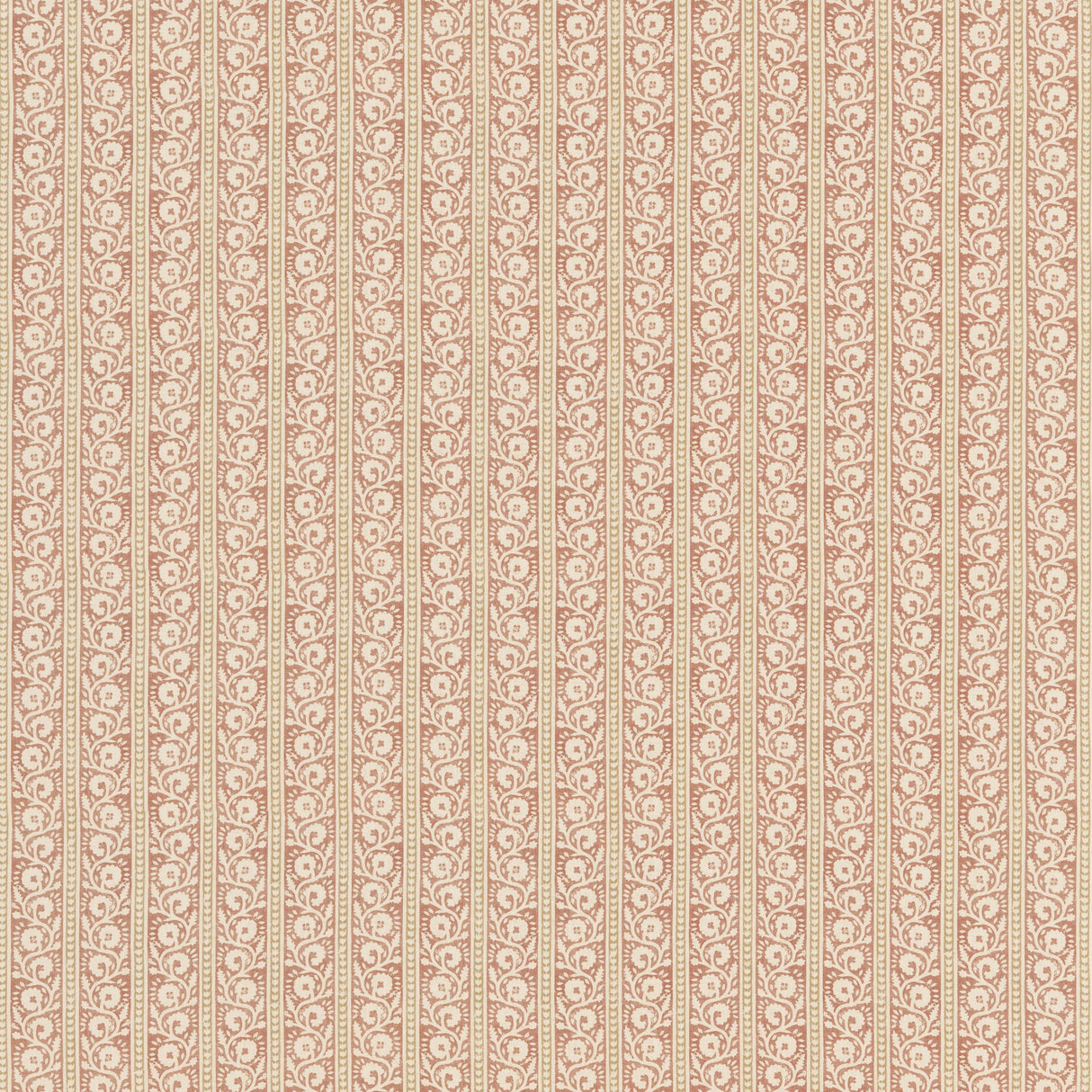 G P & J Baker BIBURY RED/SAND Fabric
