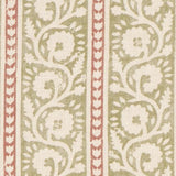 G P & J Baker BIBURY GREEN/RED Fabric