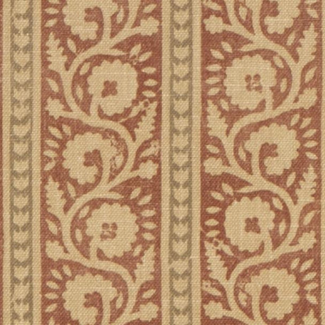 G P & J Baker BIBURY RED/OLIVE Fabric