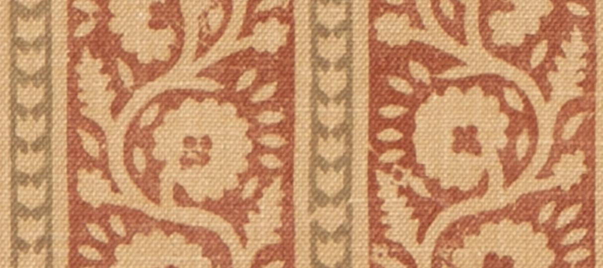 G P & J Baker BIBURY RED/OLIVE Fabric