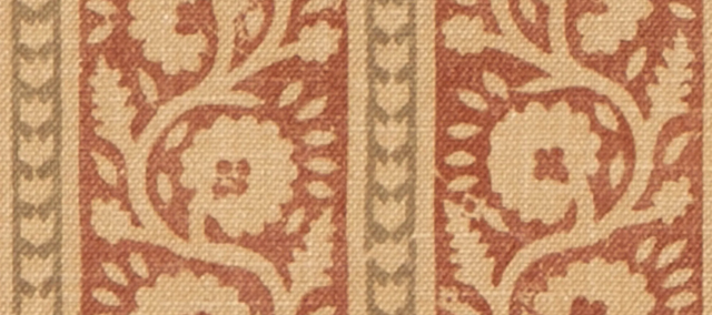 G P & J Baker BIBURY RED/OLIVE Fabric