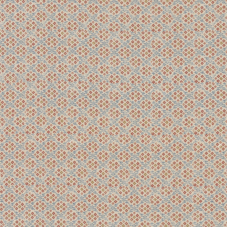 G P & J Baker GRANTLY INDIGO/RED Fabric