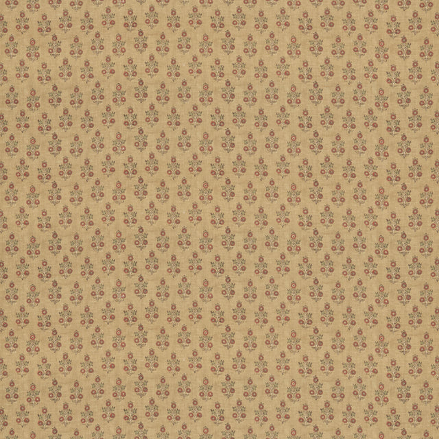G P & J Baker POPPY SPRIG OCHRE Fabric