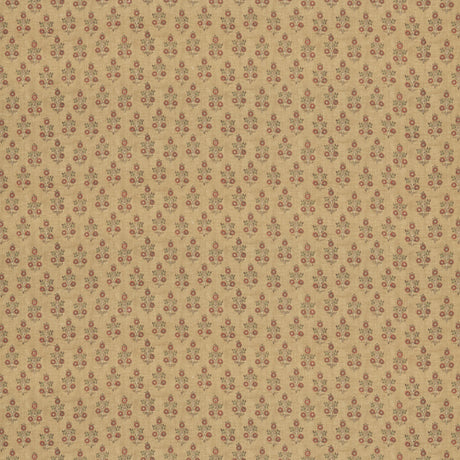 G P & J Baker POPPY SPRIG OCHRE Fabric