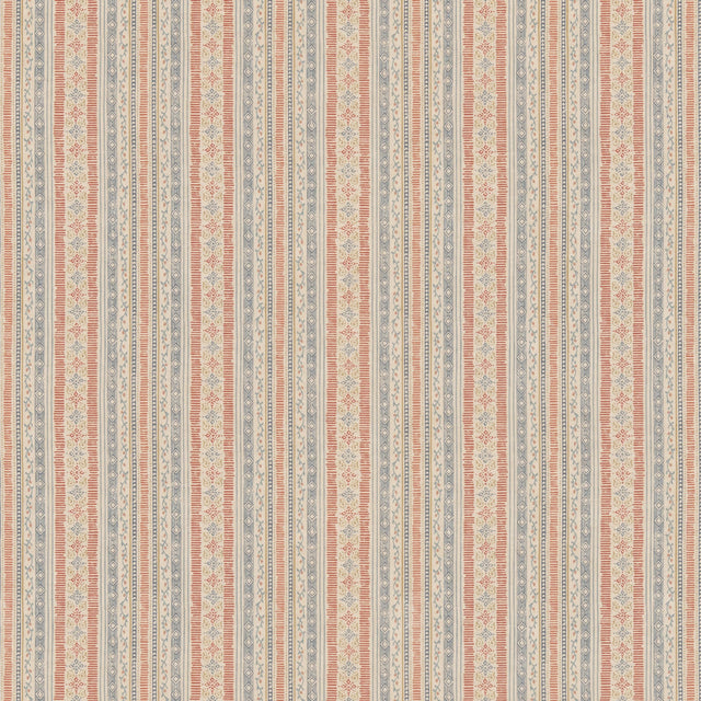 G P & J Baker COMPTON INDIGO/RED Fabric