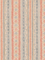 G P & J Baker COMPTON INDIGO/RED Fabric