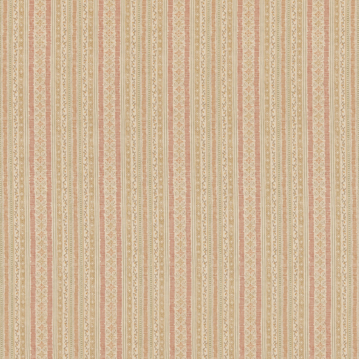 G P & J Baker COMPTON RED/OCHRE Fabric