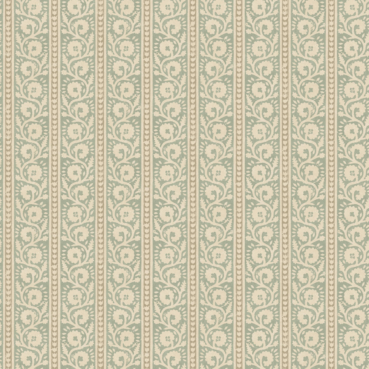G P & J Baker BIBURY AQUA Wallpaper