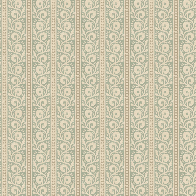 G P & J Baker BIBURY AQUA Wallpaper
