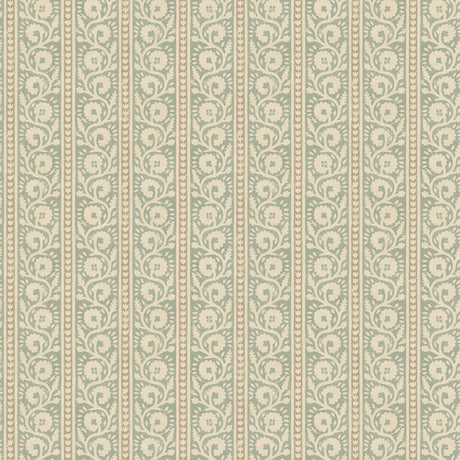 G P & J Baker BIBURY AQUA Wallpaper