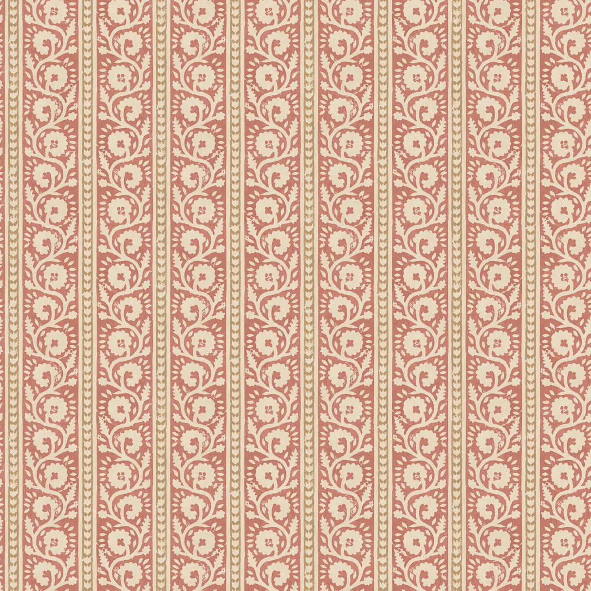 G P & J Baker BIBURY RED/SAND Wallpaper