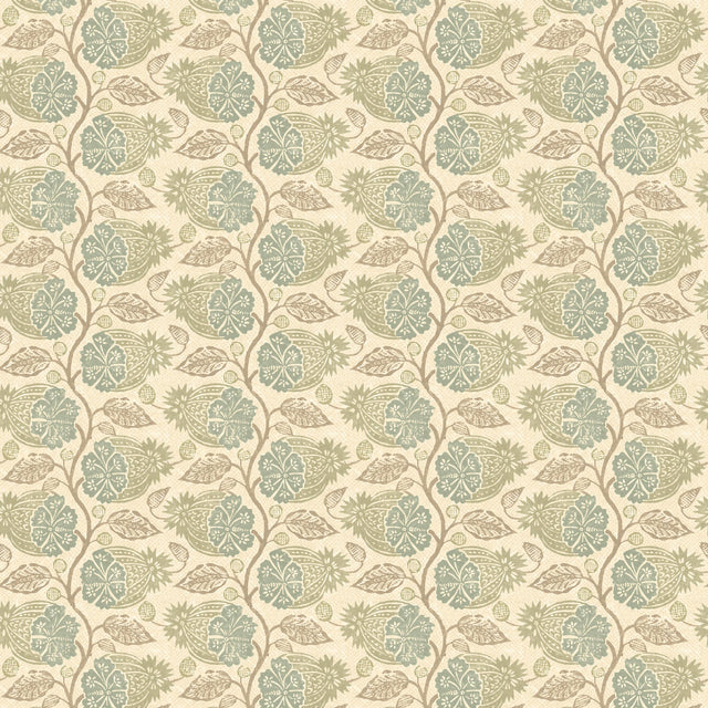 G P & J Baker CALCOT AQUA Wallpaper
