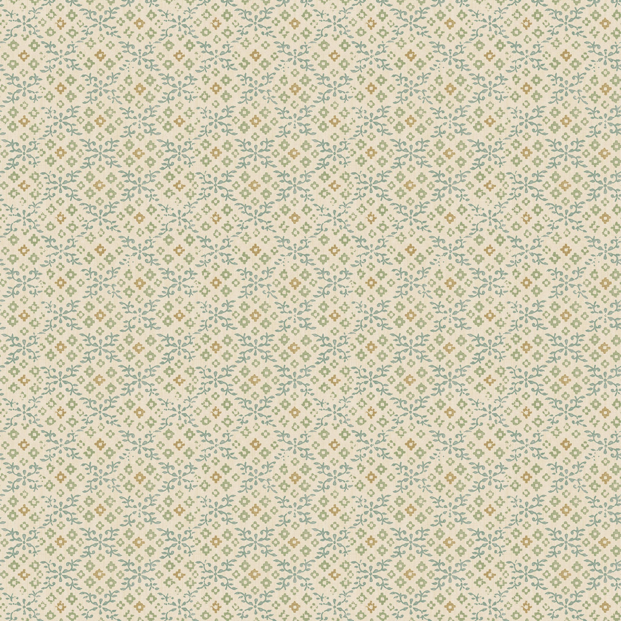 G P & J Baker GRANTLY AQUA Wallpaper