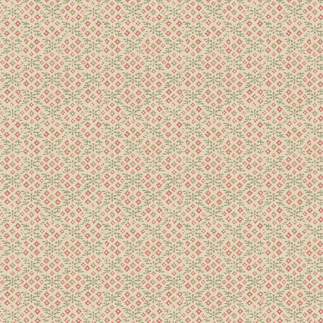 G P & J Baker GRANTLY RED/GREEN Wallpaper