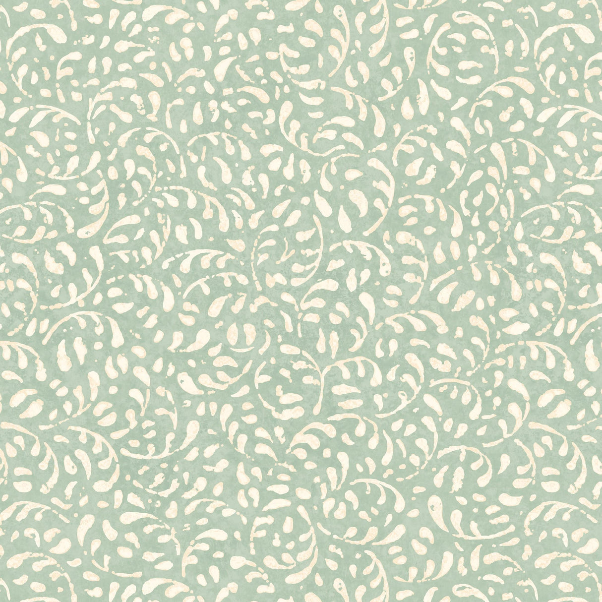 G P & J Baker TANSY AQUA Wallpaper