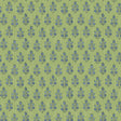 G P & J Baker POPPY SPRIG GREEN/BLUE Wallpaper