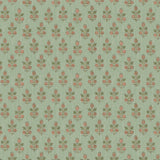 G P & J Baker POPPY SPRIG AQUA/BLUSH Wallpaper