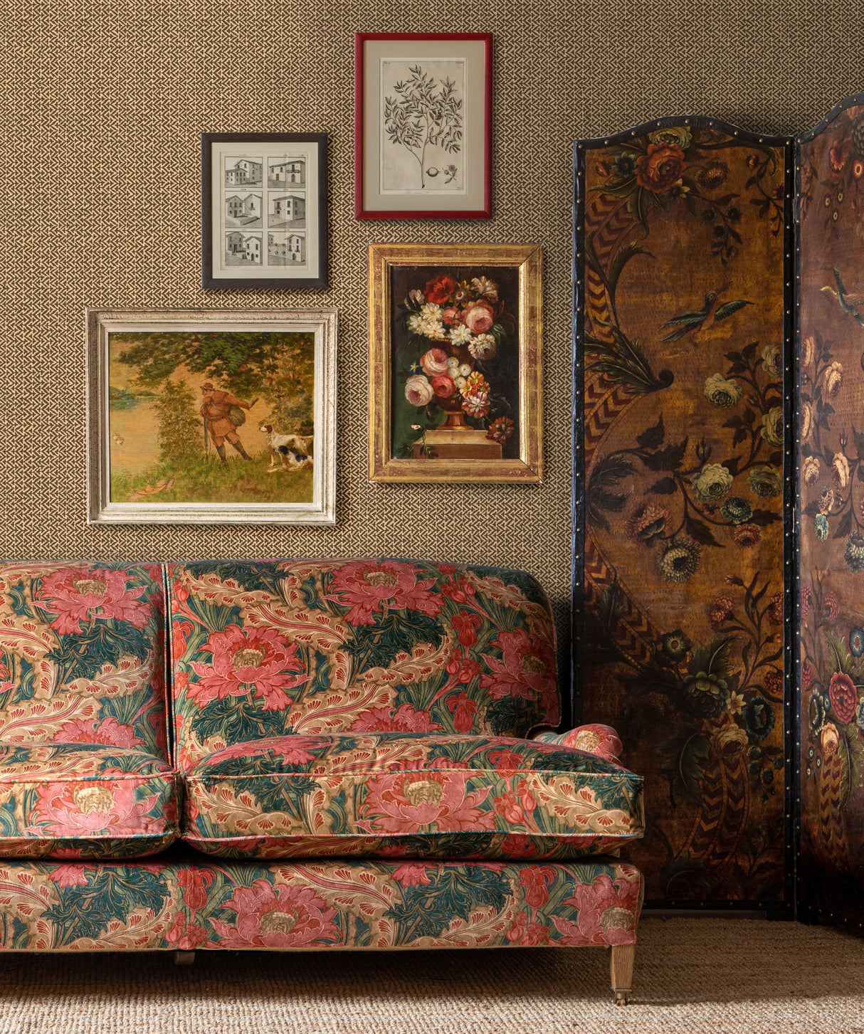 G P & J Baker TILLY CHARCOAL Wallpaper